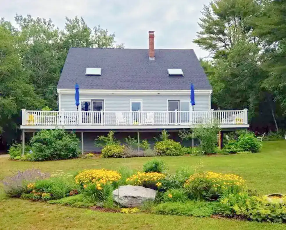 A home behind a garden